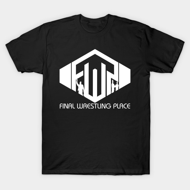 Final Wrestling Place White T-Shirt by LongboxHeroes